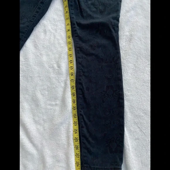 CABi MID RISE SKINNY BLUE LACE JEANS - Picture 5 of 5